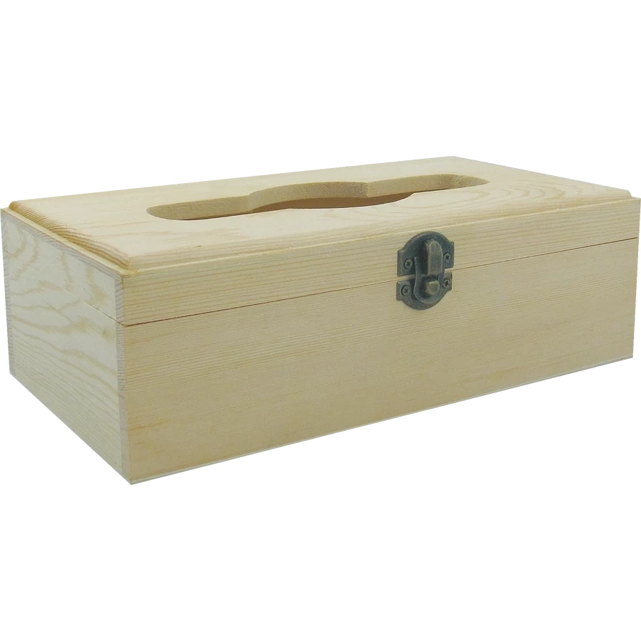 Pentart 25x13,5x8 cm fekvő, nyitható tetejű papírzsebkendő tartó doboz