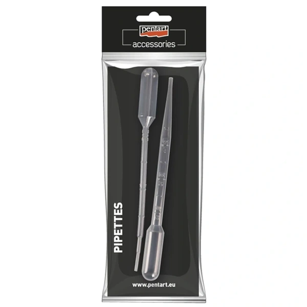Pentart 2 db-os műanyag pipetta