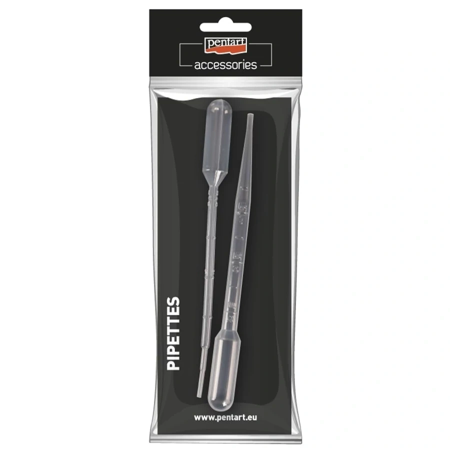 Pentart 2 db-os műanyag pipetta