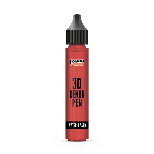 Pentart 30 ml átlátszó rubinvörös 3D dekortoll