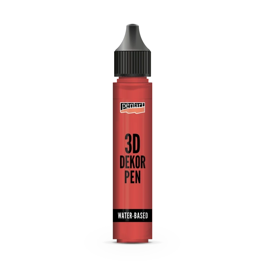 Pentart 30 ml átlátszó rubinvörös 3D dekortoll