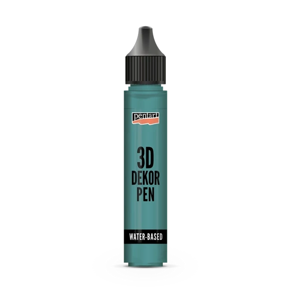 Pentart 30 ml átlátszó smaragdzöld 3D dekortoll