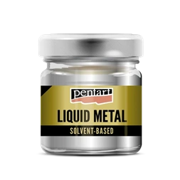 Pentart 30 ml ezüst folyékony fém
