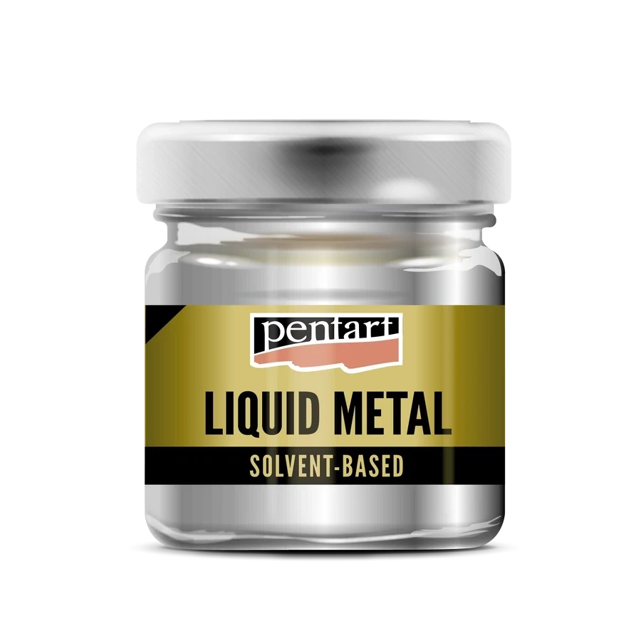 Pentart 30 ml ezüst folyékony fém