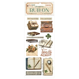 Pentart Art of Travelling notebooks 10,2x21,6 cm kaparós matrica