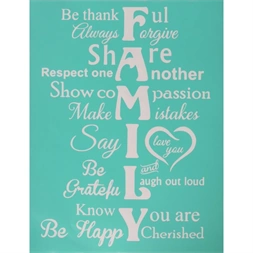 Pentart Family 21,5x27,5 cm szita stencil