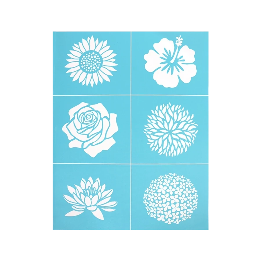 Pentart Virágfejek 21,5x27,5 cm szita stencil