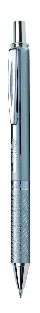 Pentel EnerGel BL407-A 0,35mm ezüst test/kék tinta prémium fém nyomógombos rollertoll