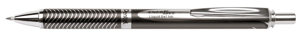 Pentel EnerGel BL407-A-A 0,35mm fekete test/kék tinta prémium fém nyomógombos rollertoll