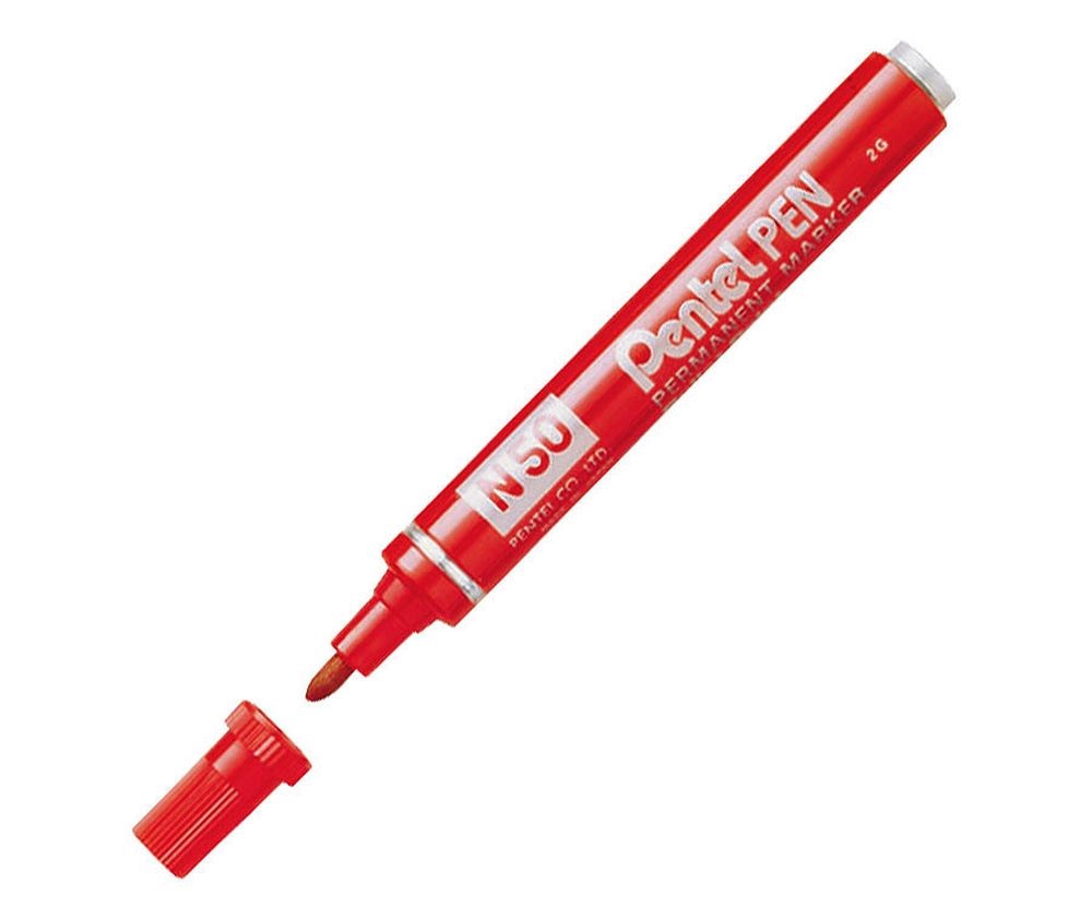 Pentel N50 piros permanent marker