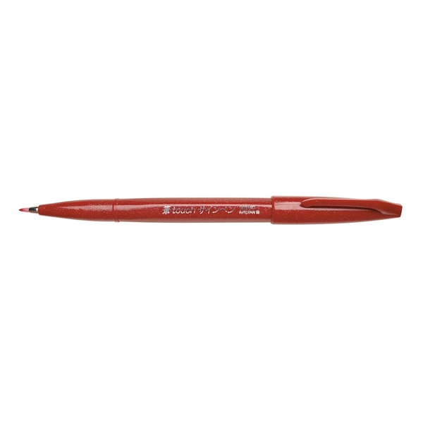 Pentel Touch SES15C-B piros ecsetfilc