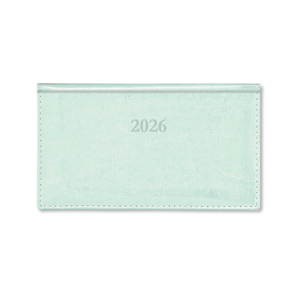 Period Border Menta 2026 fekvő körbevarott zsebnaptár