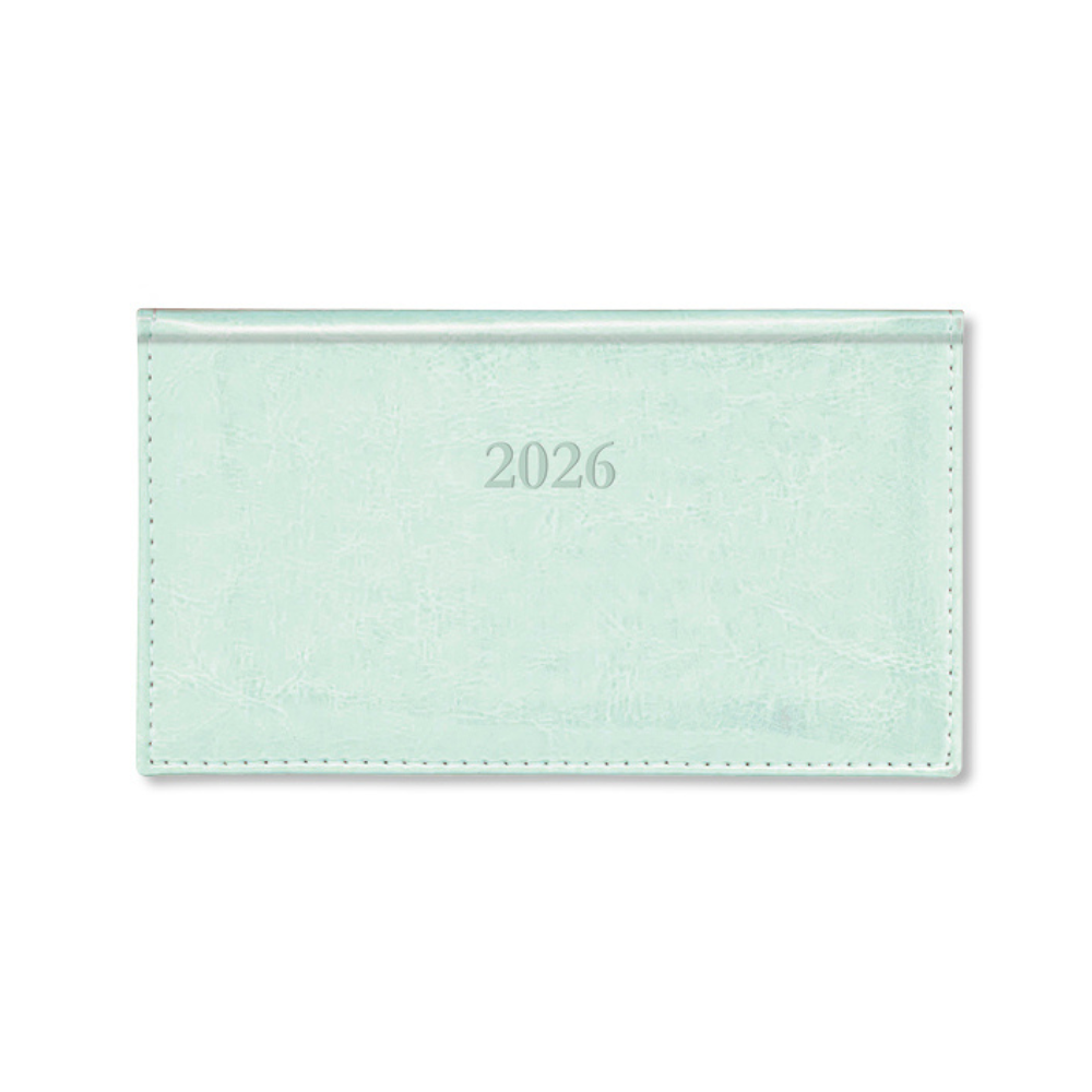 Period Border Menta 2026 fekvő körbevarott zsebnaptár
