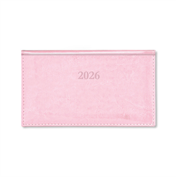 Period Border Rózsa 2026 fekvő körbevarott zsebnaptár