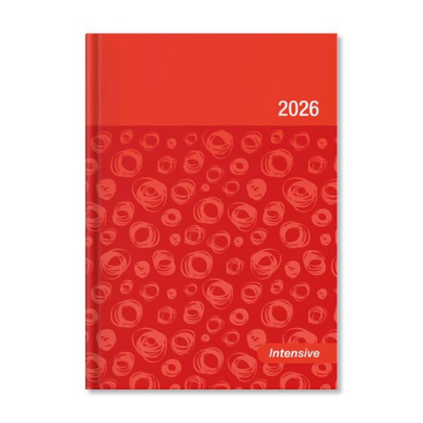 Period Intensive 2026 A5 napi beosztású narancs lakk határidőnapló
