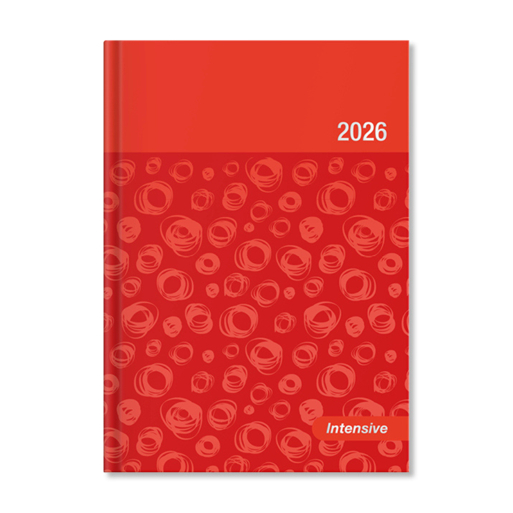 Period Intensive 2026 A5 napi beosztású narancs lakk határidőnapló