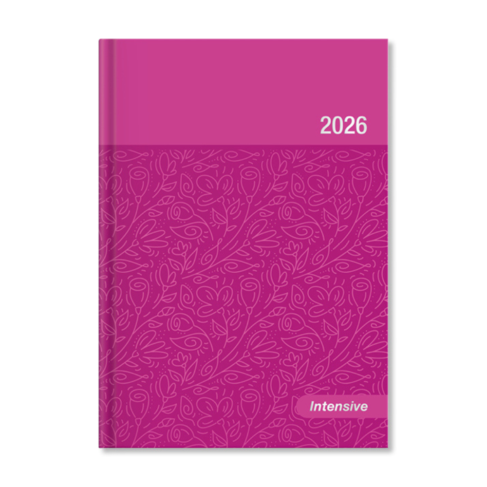 Period Intensive 2026 B6 heti beosztású pink lakk határidőnapló