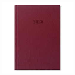 Period Standard 2026 B5 heti beosztású bordó műbőr határidőnapló