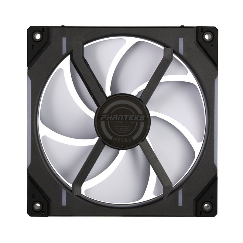 Phanteks D30 140mm PWM D-RGB (fordított légáram) fekete ventilátor
