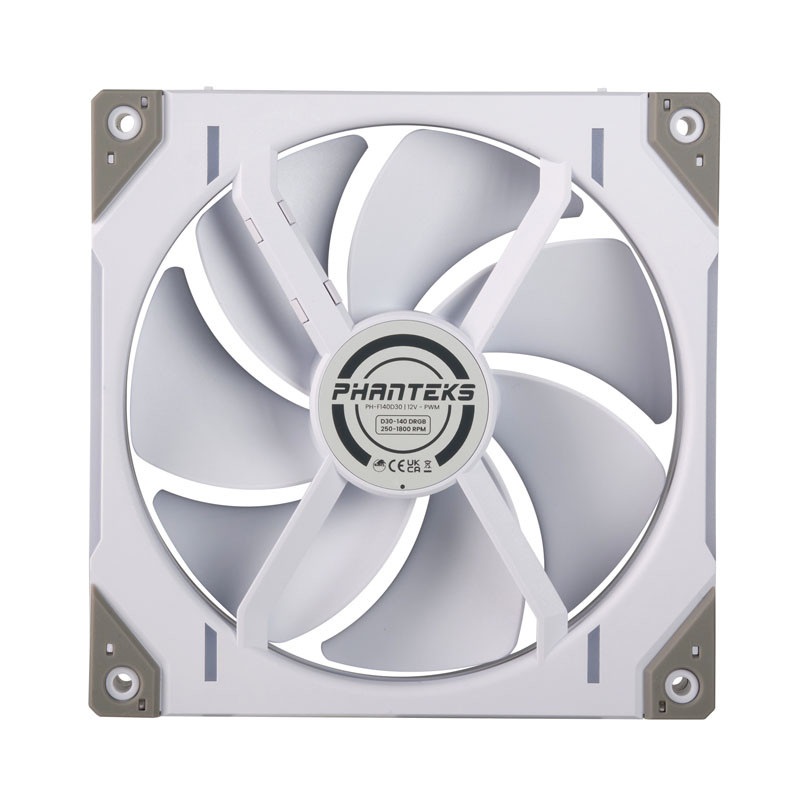 Phanteks D30 140mm PWM DRGB fehér ventilátor
