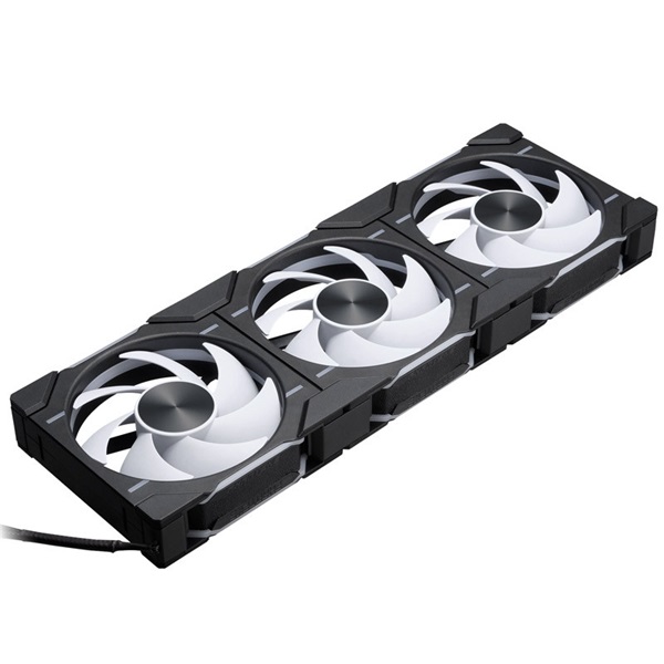 Phanteks D30 Regular Airflow 3db 120mm PWM D-RGB L fekete ventilátor