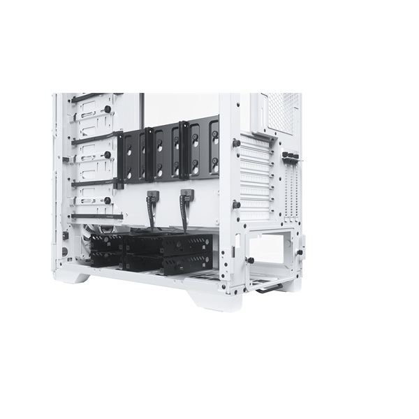 Phanteks Eclipse P600S Silent ATX matt fehér edzett üveg ház