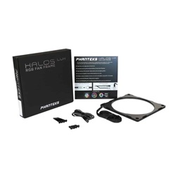 Phanteks Halos Lux 140mm RGB fekete alumínium ventilátor rács