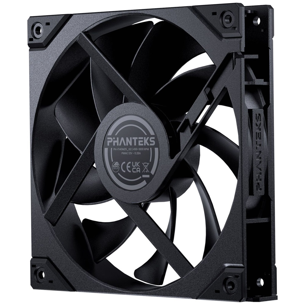 Phanteks M25 Gen2 3db 140mm PWM fekete ventilátor