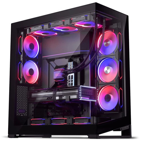Phanteks NV9 MK2 E-ATX edzett üveg D-RGB fekete ház