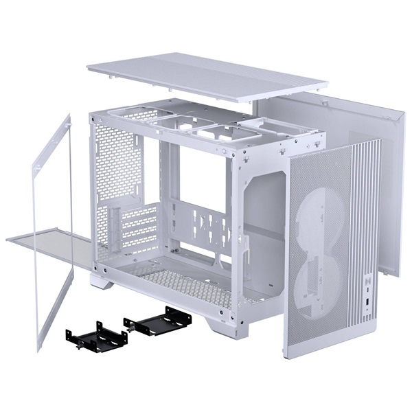 Phanteks XT M3 MATX edzett üveg fehér ház