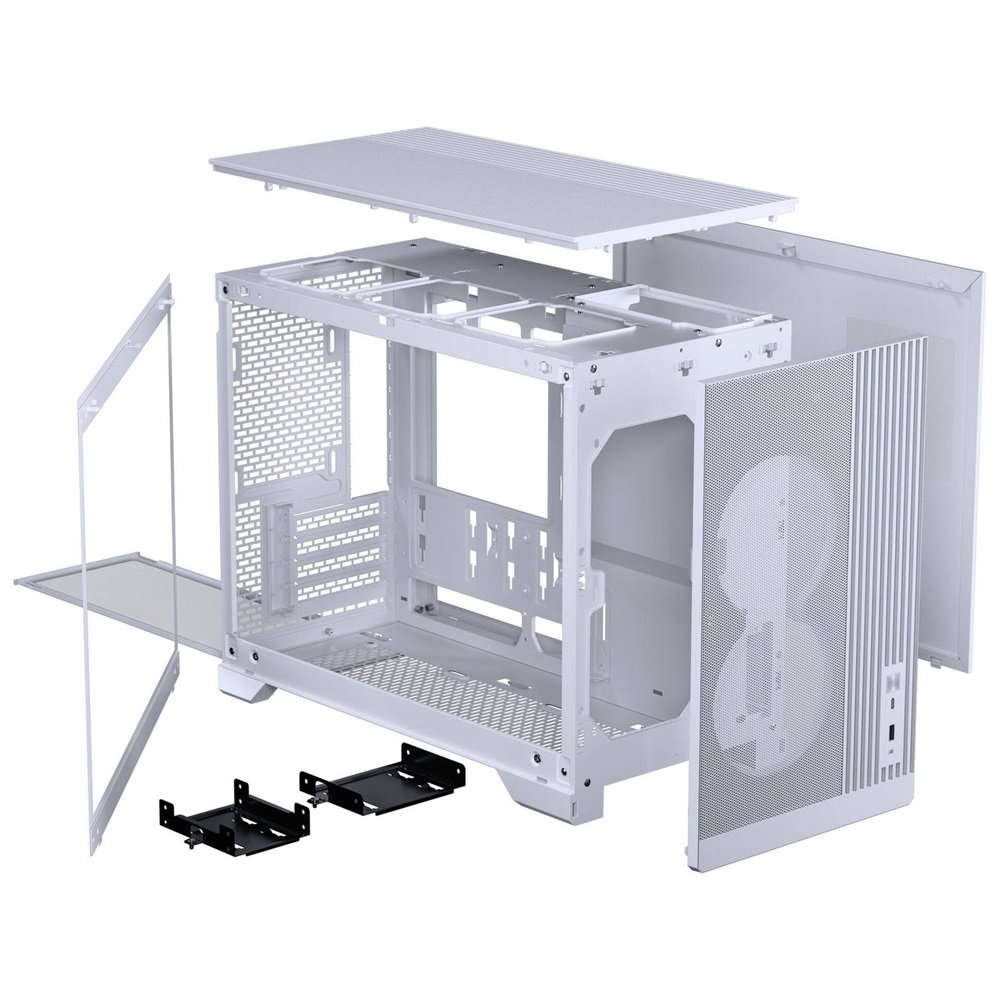 Phanteks XT M3 MATX edzett üveg fehér ház
