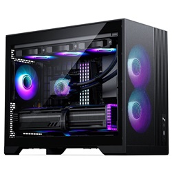 Phanteks XT M3 MATX edzett üveg fekete ház