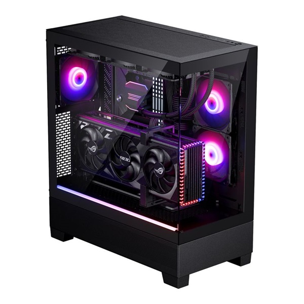Phanteks XT View edzett üveg D-RGB fekete ház