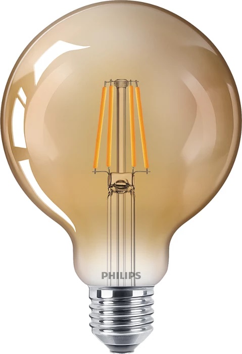 Philips 929001948201 E27 35W átlátszó meleg-fehér retro nagygömb alakú LED fényforrás