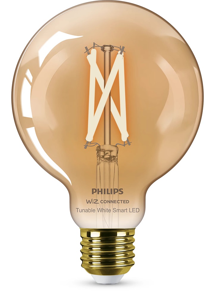 Philips 929003018321 Smart WIZ E27, 7/50W hideg/meleg fehér retro óriásgömb okosizzó