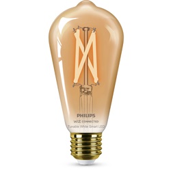 Philips 929003018721 Smart WIZ E27, 4,9/25W hideg/meleg fehér retro okosizzó