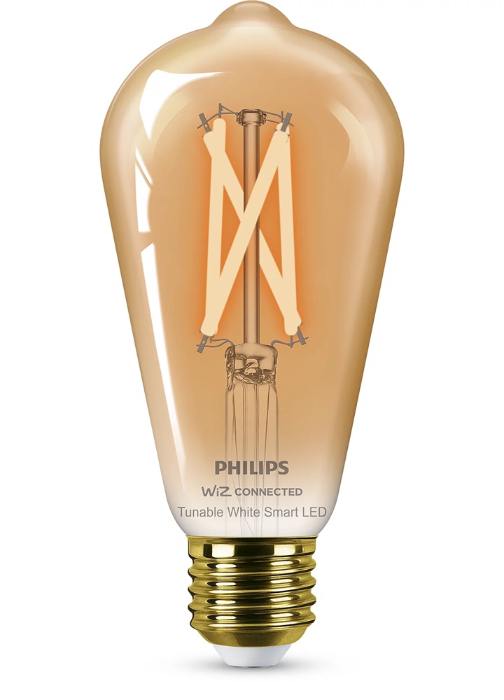 Philips 929003018721 Smart WIZ E27, 4,9/25W hideg/meleg fehér retro okosizzó