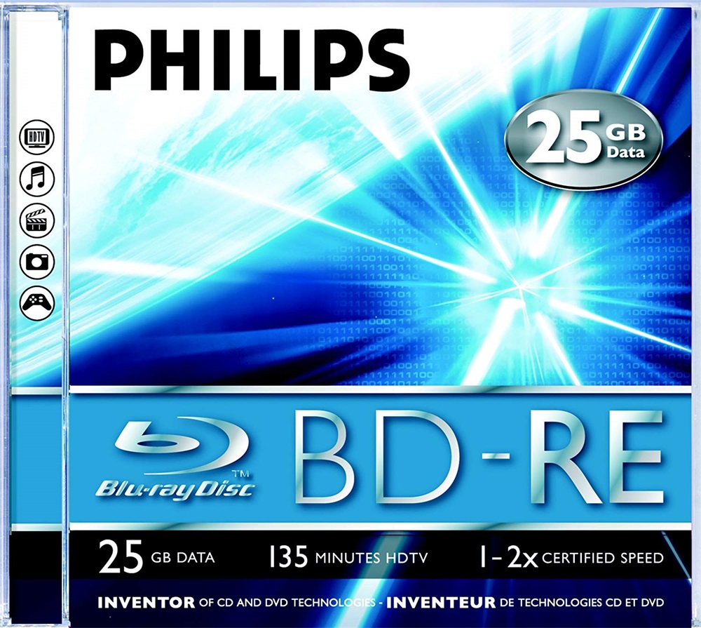 Philips BD-RE25 25Gb 2x újraírható Blu-Ray lemez