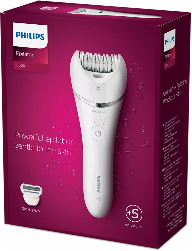 Philips BRE710/00 Series 8000 Satinelle Advanced száraz-nedves fehér epilátor