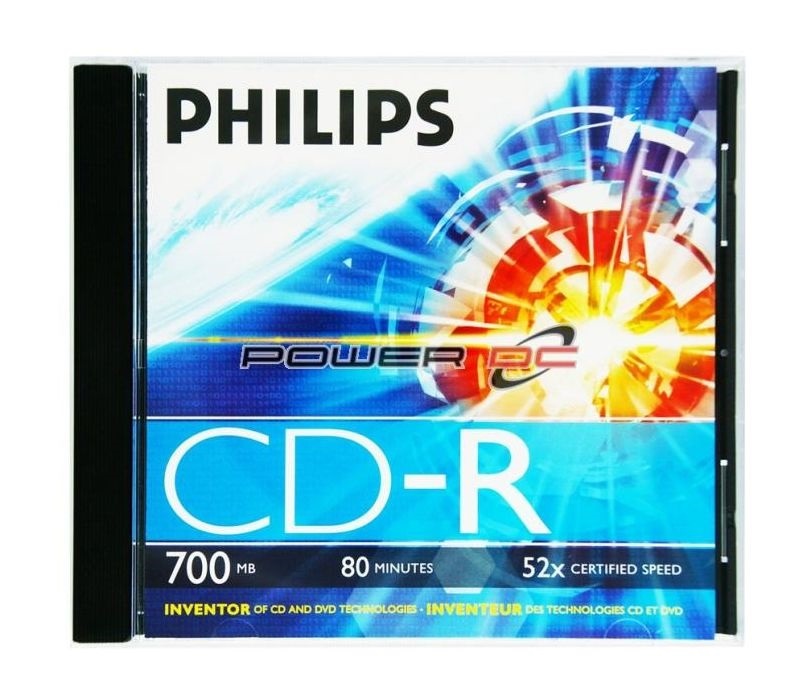 Philips CD-R80 52x írható CD lemez