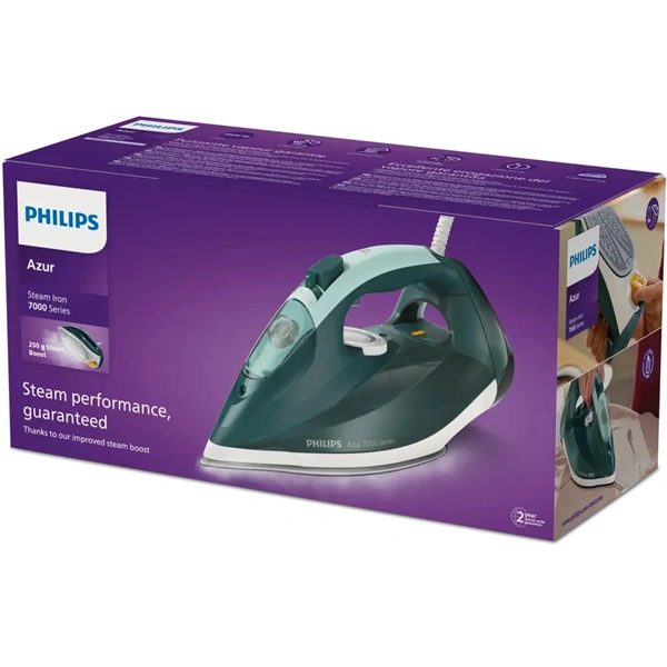 Philips DST7031/70 7000 opálzöld/menta gőzölős vasaló