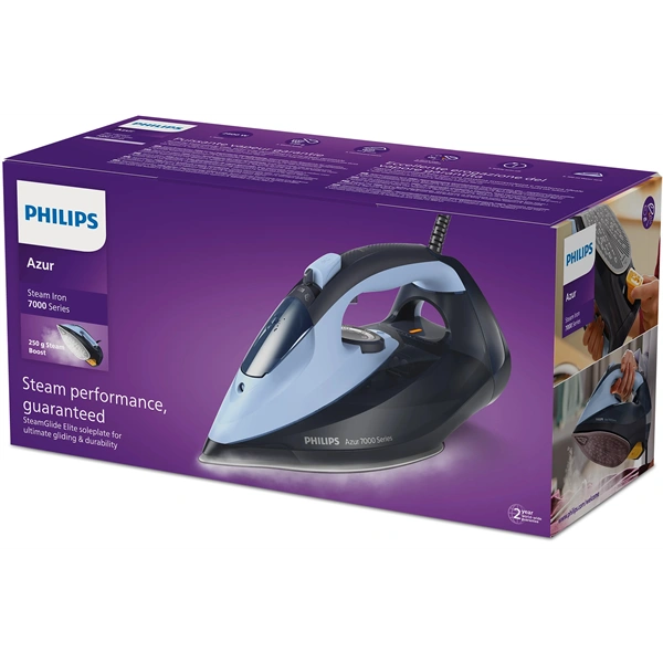 Philips DST7041/20 7000 világos-sötétkék gőzölős vasaló