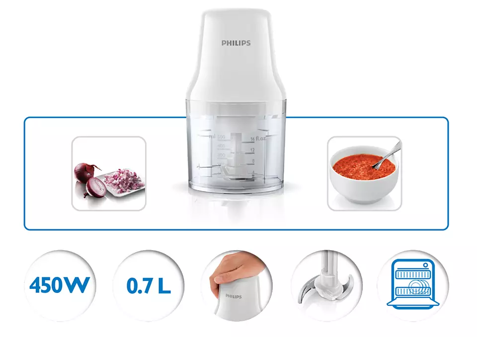 Philips Daily Collection HR1393/00 0,65L fehér aprító