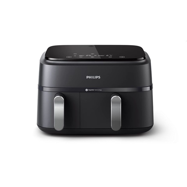 Philips DualBasket NA351/00 fekete 9 L forrólevegős sütő