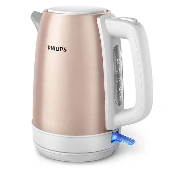 Philips HD9350/96 Viva Collection 1,7L-es rózsaarany-fehér vízforraló