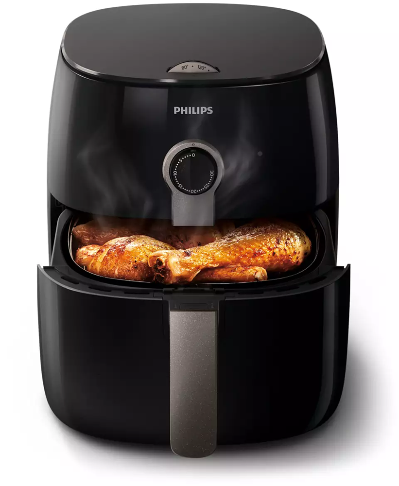 Philips HD9721/10 Viva Collection fekete 5,5 L forrólevegős sütő