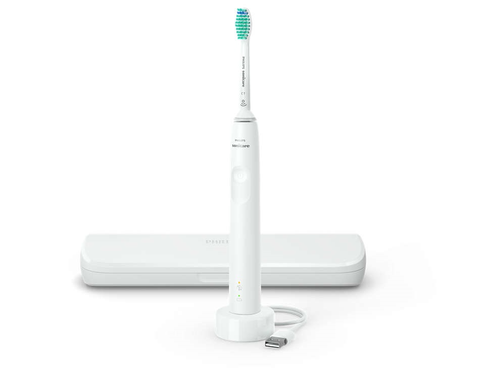 Philips HX3673/13 Sonicare S3100 utazótokkal fehér szónikus elektromos fogkefe