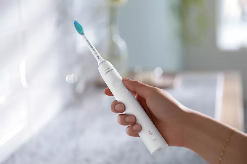 Philips HX3673/13 Sonicare S3100 utazótokkal fehér szónikus elektromos fogkefe