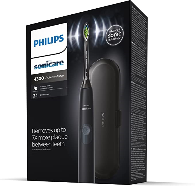 Philips Sonicare ProtectiveClean Series 4300 HX6800/87 szónikus fekete elektromos fogkefe