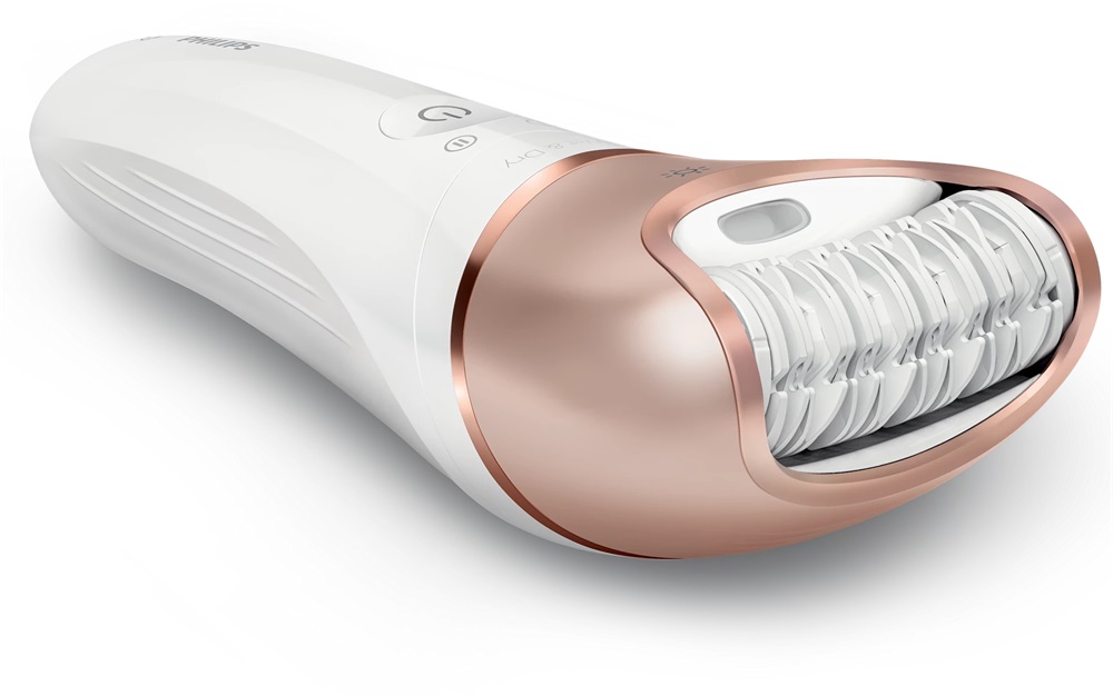 Philips Satinelle Prestige BRP586/00 talpreszelőfejjel és mini arctisztítóval fehér-rózsaarany epilátor